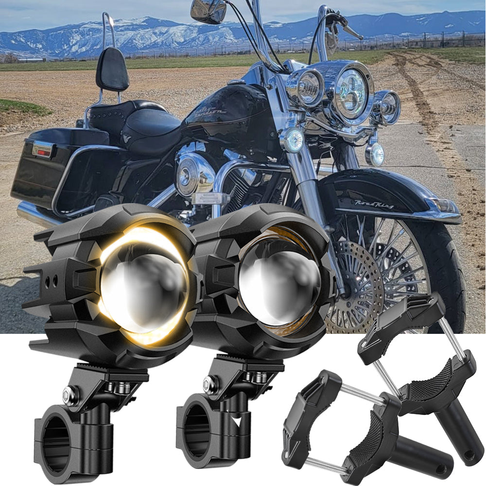 2000 Harley-Davidson Flhr Road King Motorcycle LED Spotlight Light 3+5 Light Modes