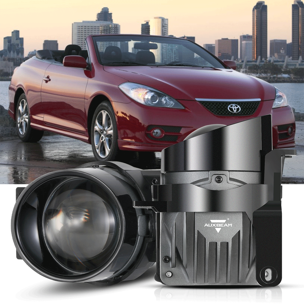2007-2008 Toyota Solara Bi-LED Projector Lens Fog Light - 3 Inch 100W 6000K HD Lens