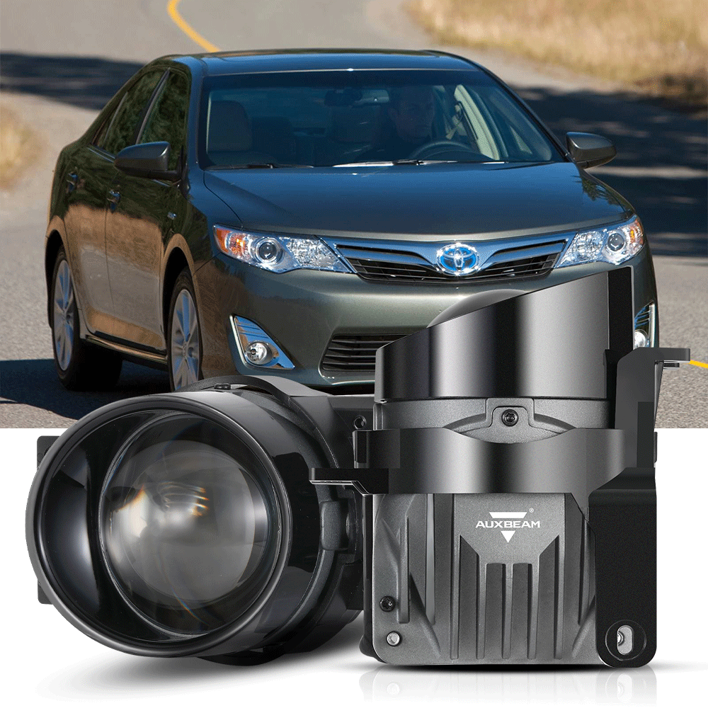 2007-2013 Toyota Camry Hybrid Bi-LED Projector Lens Fog Light - 3 Inch 100W 6000K HD Lens