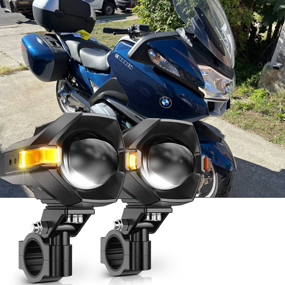 2007 BMW R1200RT Motorcycle LED Spotlight Light 3+5 Light Modes MT8 Series
