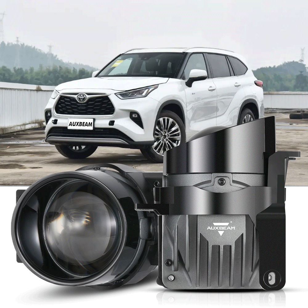 2008-2012 Toyota Highlander Bi-LED Projector Lens Fog Light - 3 Inch 100W 6000K HD Lens