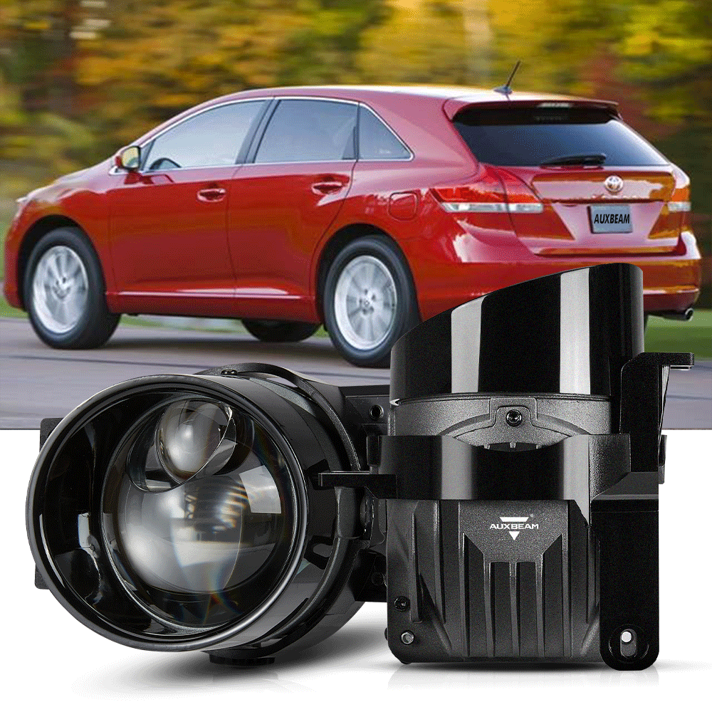 2009-2014 Toyota Venza Bi-LED Projector Lens Fog Light - 3 Inch 83W 6000K Hyperboloid Lens
