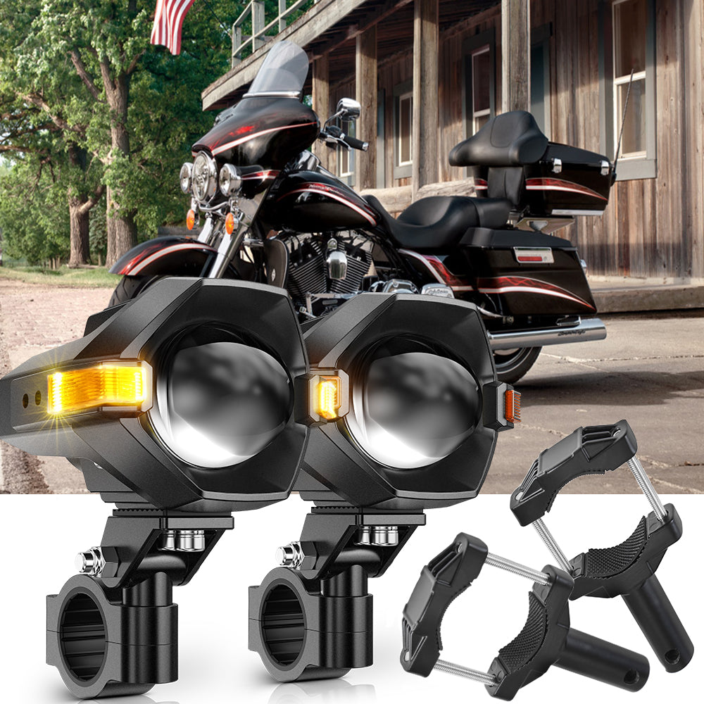 2013 Harley-Davidson Street Glide 1250 Motorcycle LED Spotlight Light 3+5 Light Modes MT8 S
