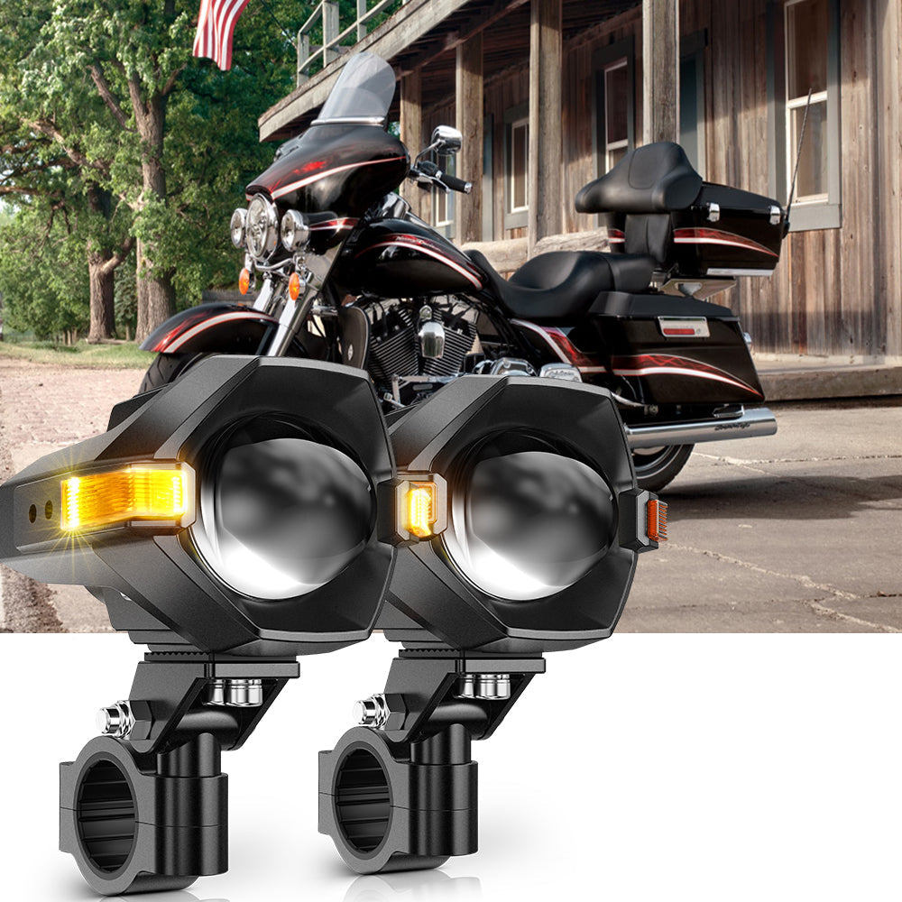 2013 Harley-Davidson Street Glide 1250 Motorcycle LED Spotlight Light 3+5 Light Modes MT8 S