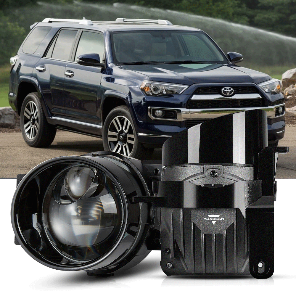 2014-2022 Toyota 4Runner Bi-LED Projector Lens Fog Light - 3 Inch 83W 6000K Hyperboloid Lens