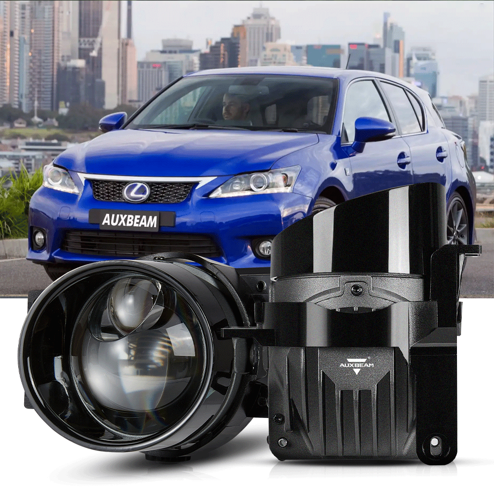 2010-2012 Toyota Prius Bi-LED Projector Lens Fog Light - 3 Inch 83W 6000K Hyperboloid Lens