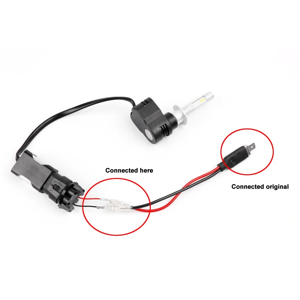 H1 Car Light Socket LED light Wire Harness Connector