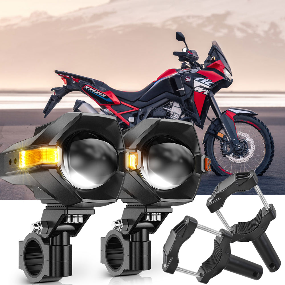 2022 Honda Africa Twin Adventure Sports Motorcycle LED Spotlight Light 3+5 Light Modes MT8 Series