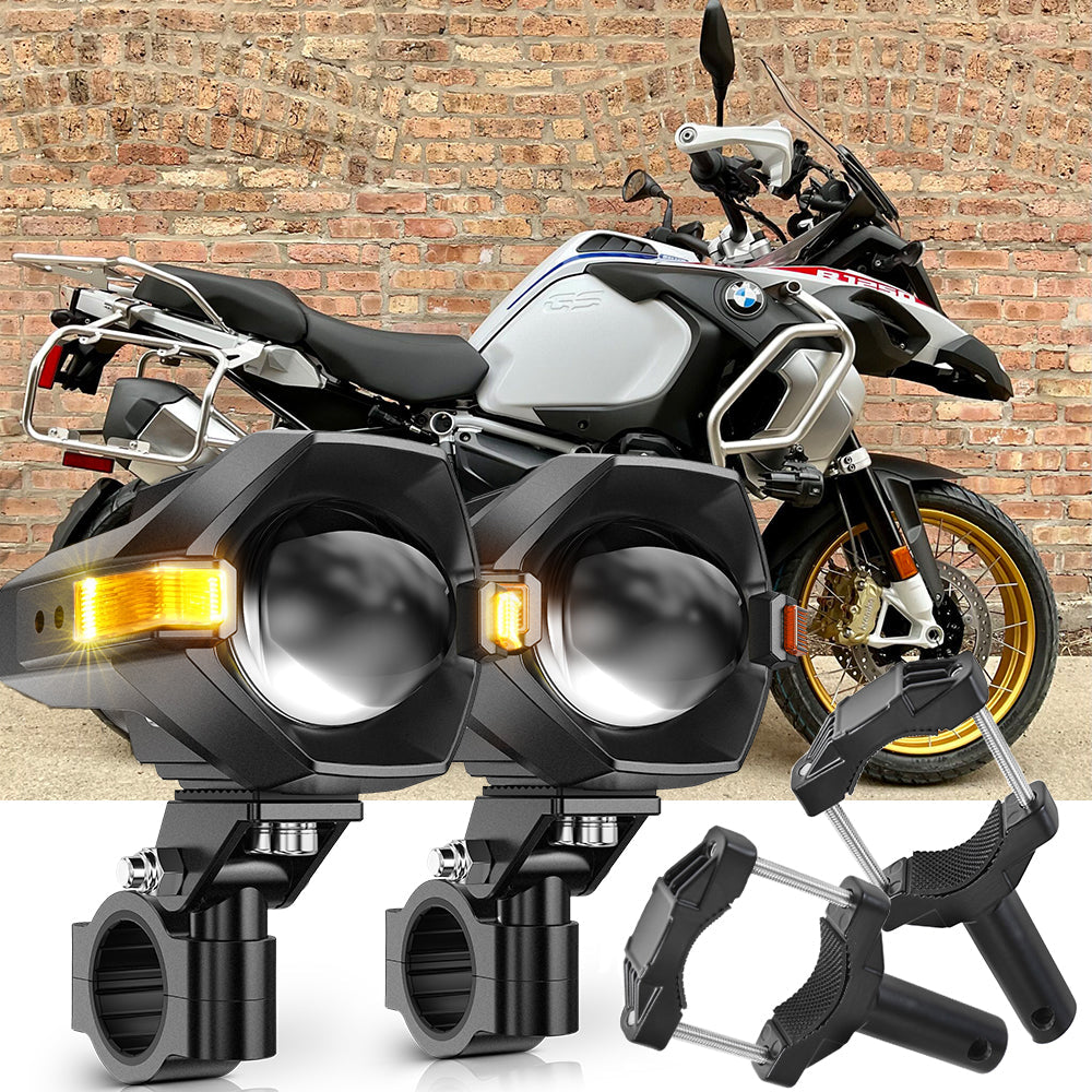 2023 BMW R 1250 GS Motorcycle LED Spotlight Light 3+5 Light Modes MT8 Series