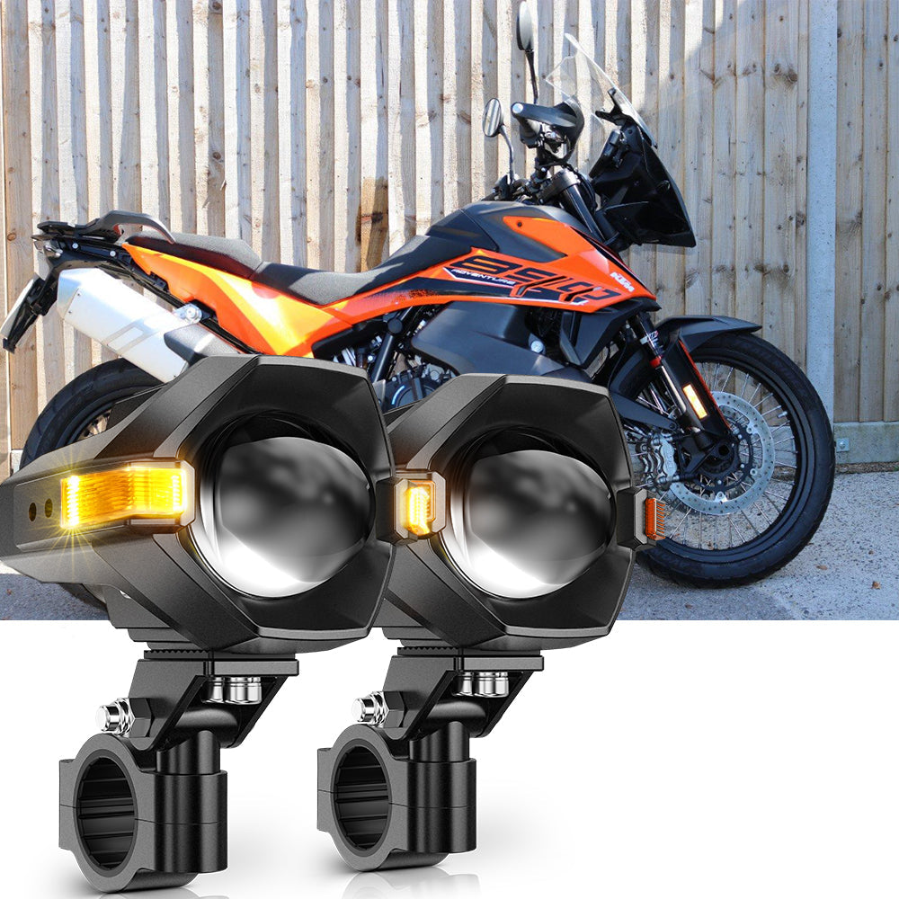 2023 KTM 890 Adventure Motorcycle LED Spotlight Light 3+5 Light Modes MT8 Series