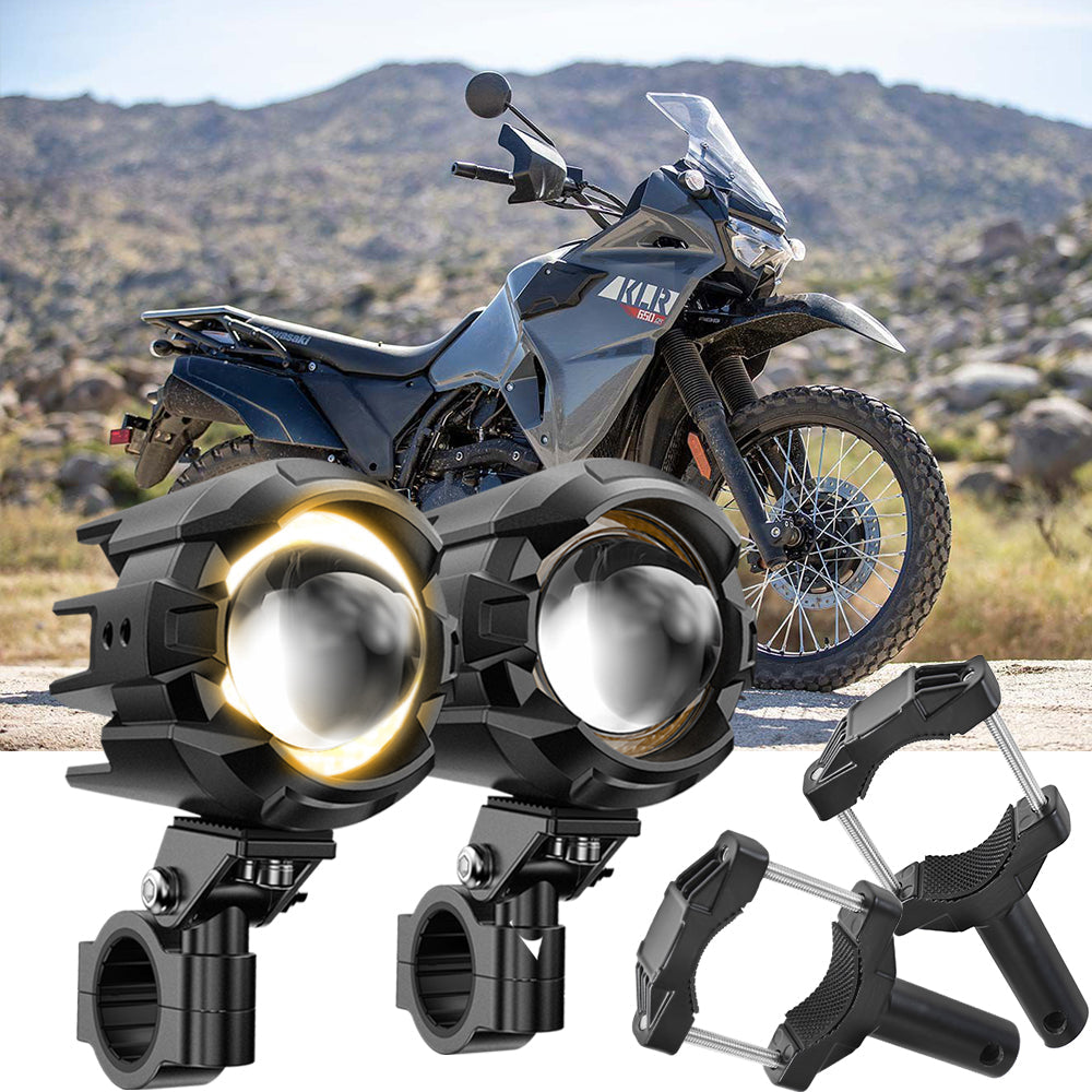 2023 Kawasaki KLR650 S Motorcycle LED Spotlight Light 3+5 Light Modes