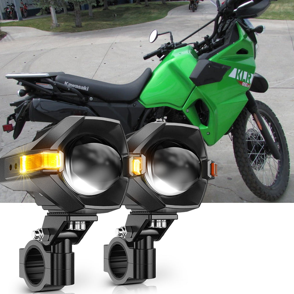 2023 Kawasaki KLR650 S Motorcycle LED Spotlight Light 3+5 Light Modes MT8 Series