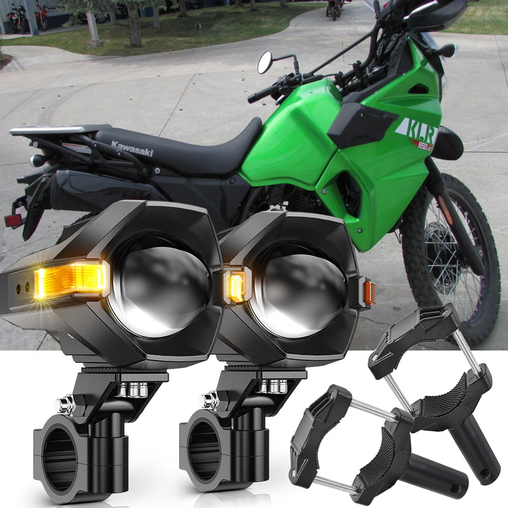 2023 Kawasaki KLR650 S Motorcycle LED Spotlight Light 3+5 Light Modes MT8 Series