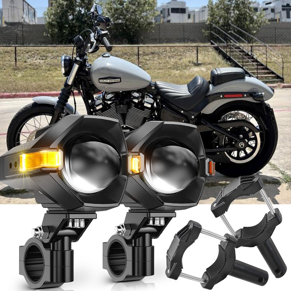 2025 Harley-Davidson Street Bob Motorcycle LED Spotlight Light 3+5 Light Modes MT8 Series
