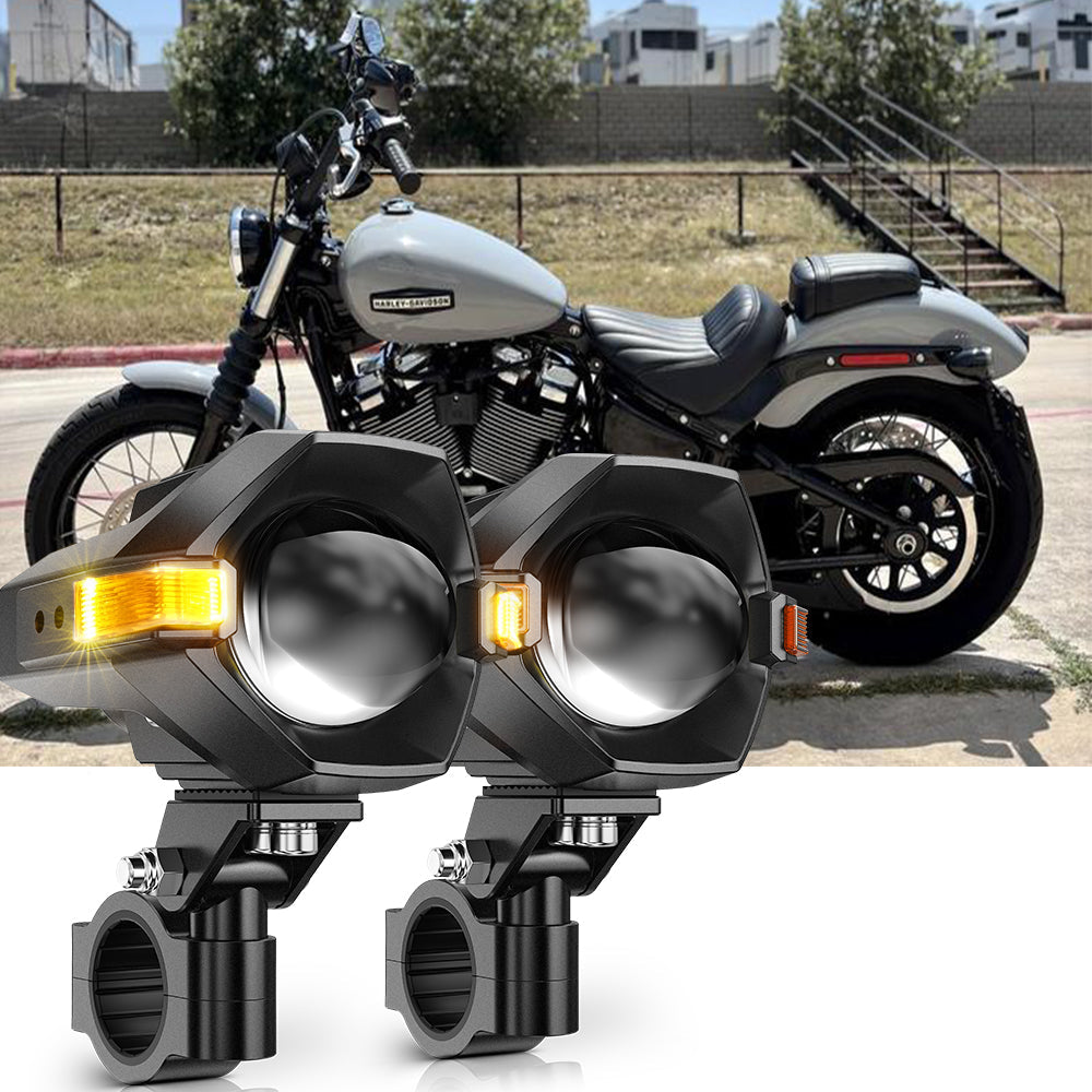 2025 Harley-Davidson Street Bob Motorcycle LED Spotlight Light 3+5 Light Modes MT8 Series