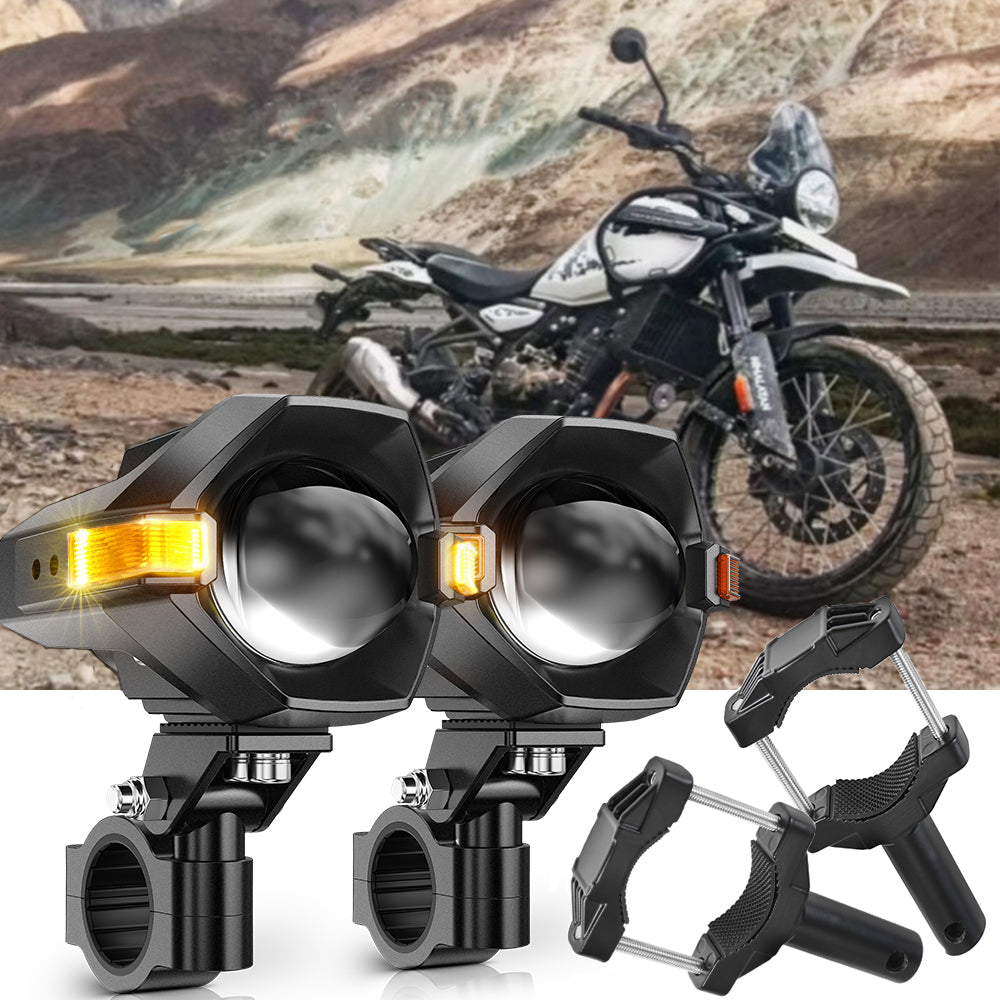 2025 Royal Enfield Himalayan 450 Motorcycle LED Spotlight Light 3+5 Light Modes MT8 Series