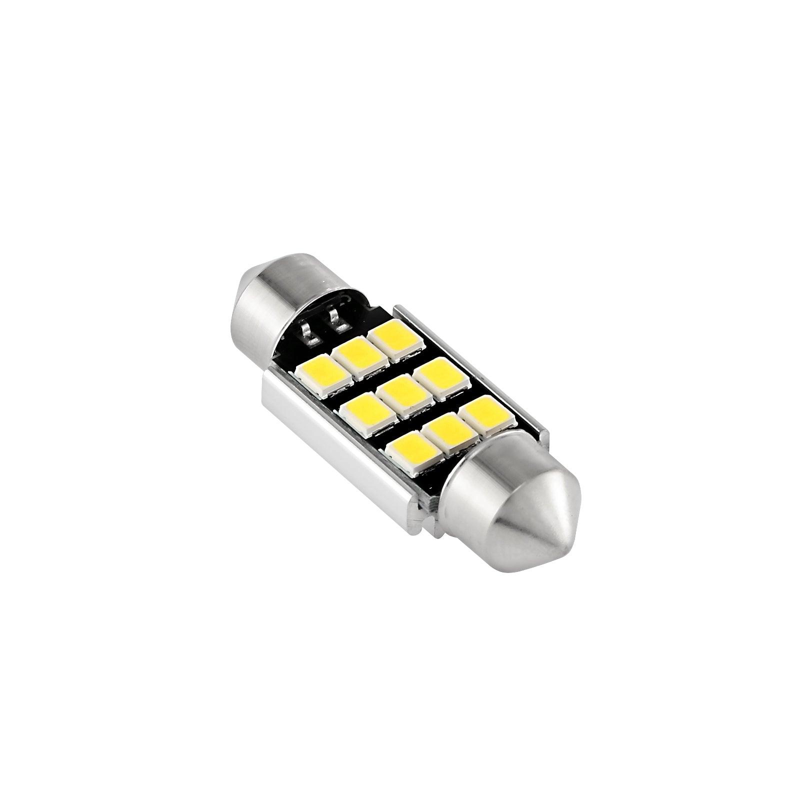36MM DE3174 1.42" Festoon LED Interior/Dome/Map/License Plate Light Bulbs 2.7W 300LM 6500K White | 2 Bulbs