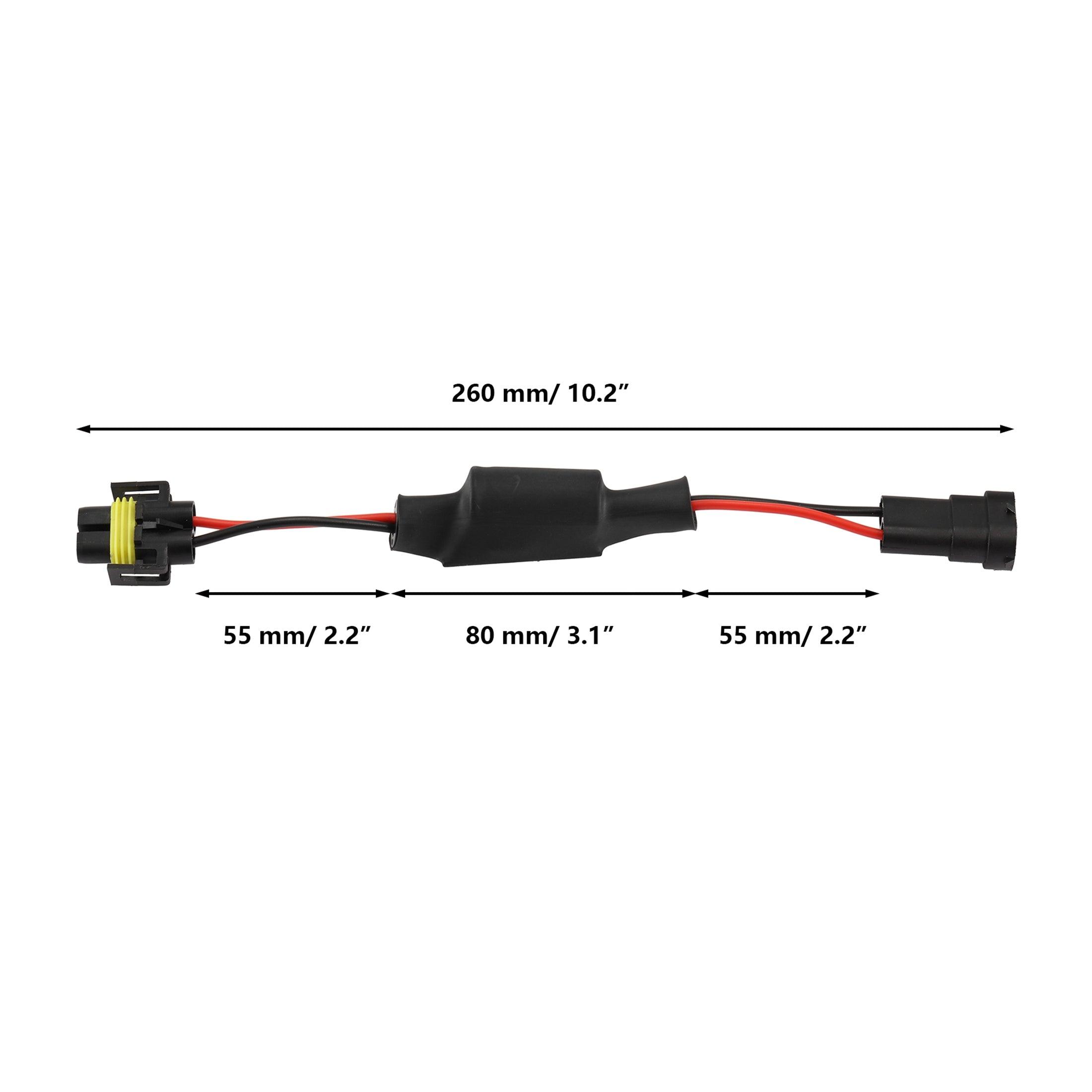 H11 C15-Model Decoder Enhanced LED DRL Fog Light Canbus Load Resistor Conversion Kit 2pcs/Set