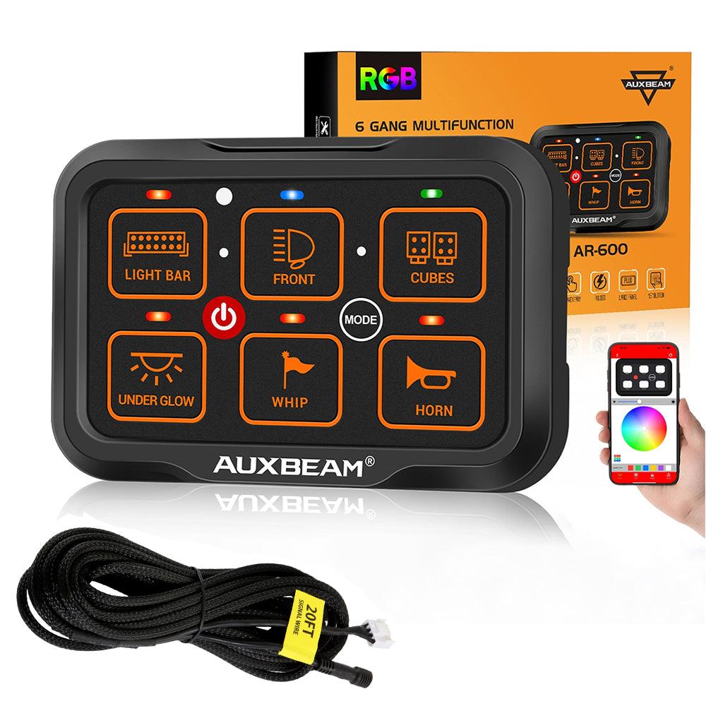 AR Series 6 Gang (AR-600) RGB Switch Panel with APP, Toggle/ Momentary/ Pulsed Mode Supported (One-Side Output))