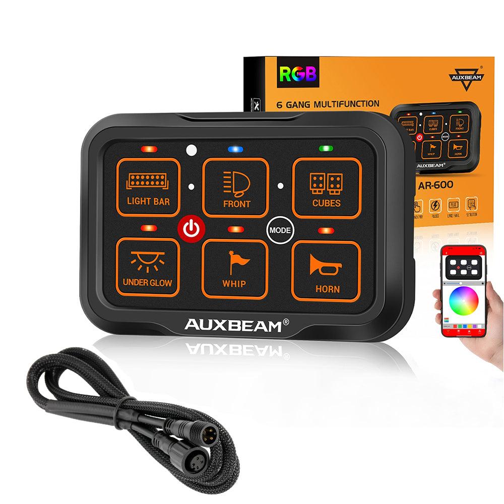 AR Series 6 Gang (AR-600) RGB Switch Panel with APP, Toggle/ Momentary/ Pulsed Mode Supported (One-Side Output))