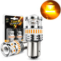 1157 BAY15D LED Turn Signal Light Rear/Front, Side Marker Light Bulbs 11W 4000LM 3500K Amber B1 Series | 2 Bulbs