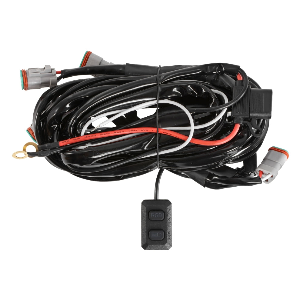 Color Play Series RGB Version 6-LED Pod Light Power Wiring Harness Kit with 3 PIN DT Plug