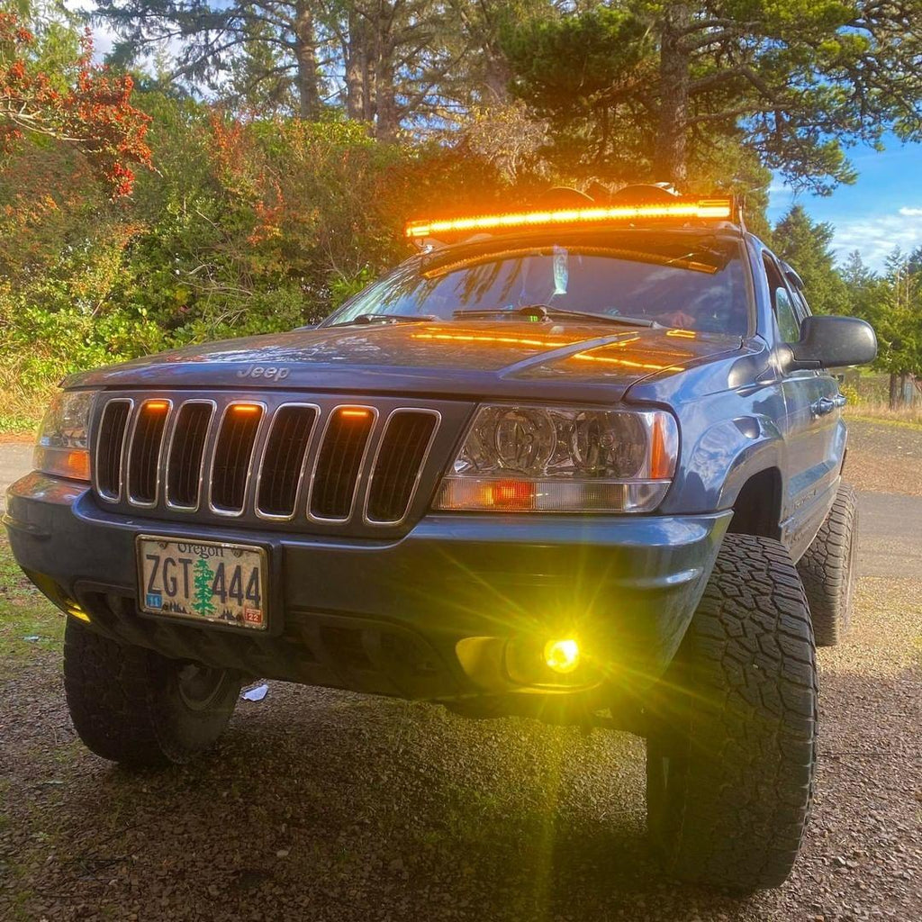 6 Modes Series 22 Inch/30 Inch/42 Inch/50 Inch White&Amber LED Light Bars