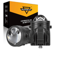 🆕2 Inch 80W Bi-LED Projector Lens Fog Light 6000K Hyperboloid Lens Fog Light With High Beam Auxiliary Beam For Toyota | 2 PCS/Set