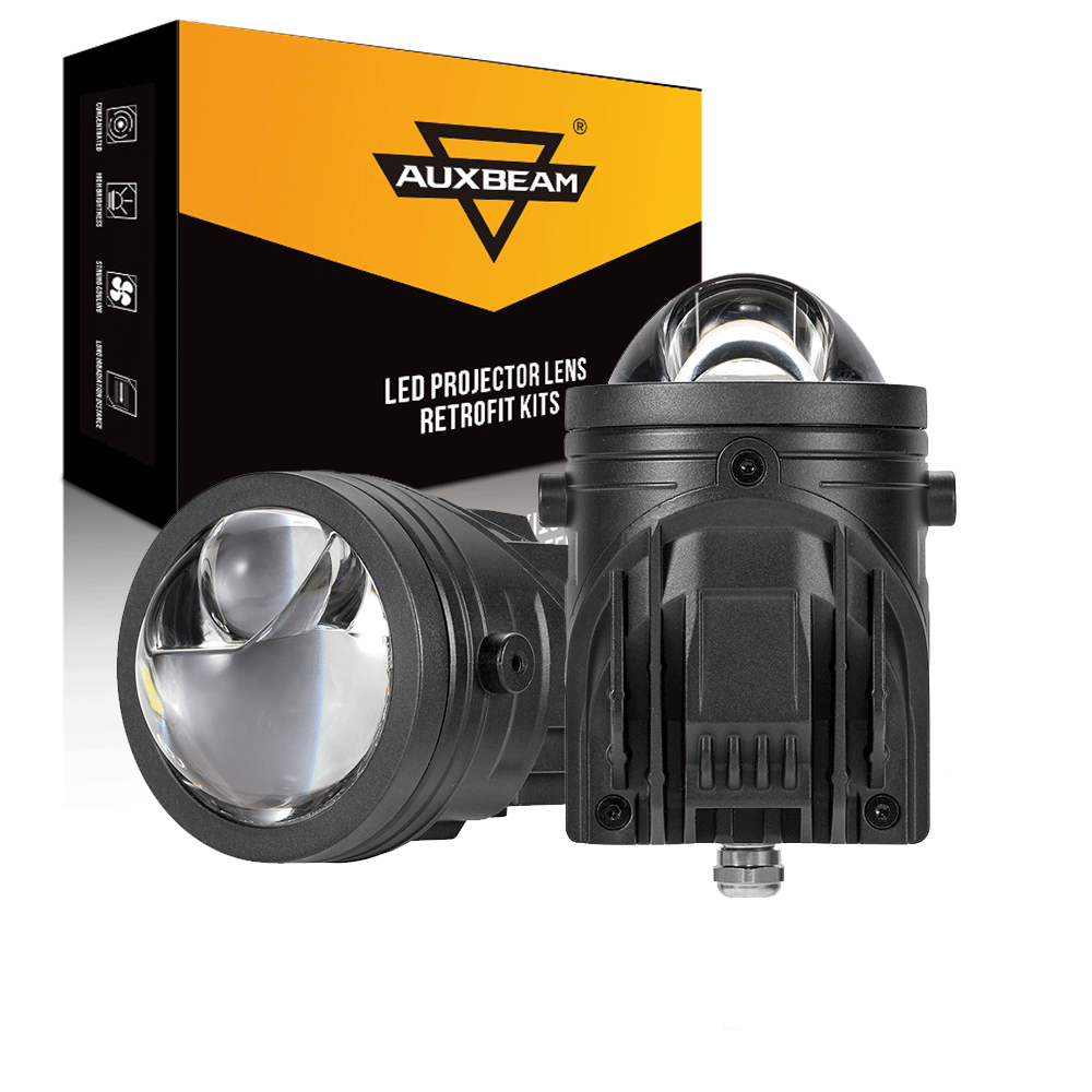 🆕2 Inch 80W Bi-LED Projector Lens Fog Light 6000K Hyperboloid Lens Fog Light With High Beam Auxiliary Beam For Toyota | 2 PCS/Set