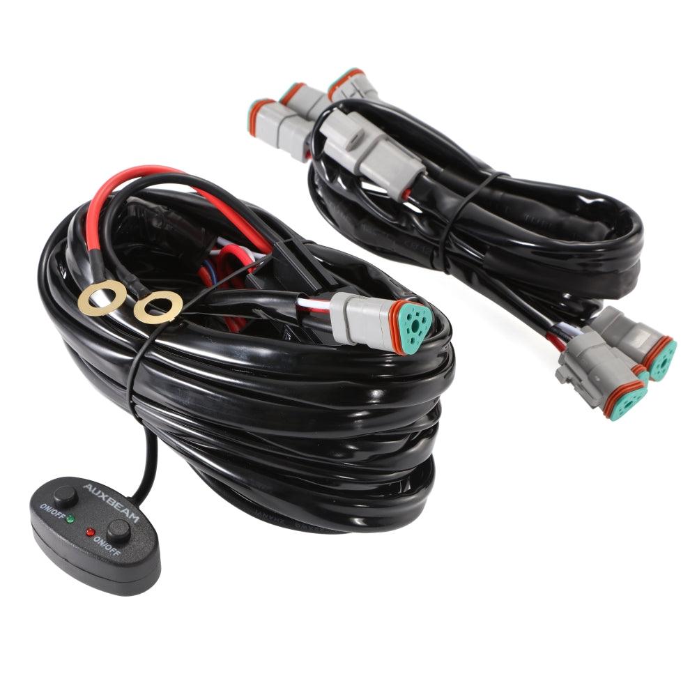 V-max Series 6Pcs Side Shooter Pod Lights with Power Harness