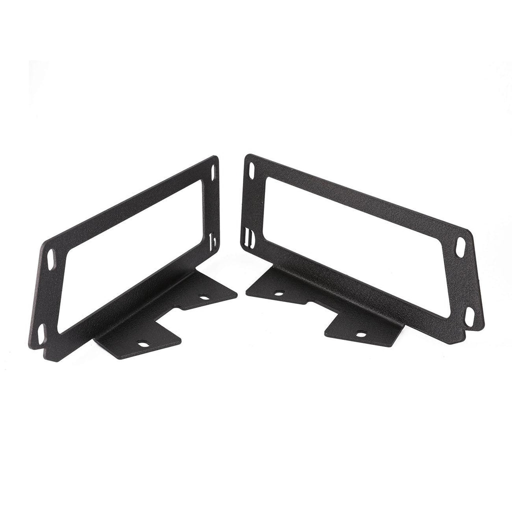 3 Inch LED Pods Lights with Additional Amber Covers & Dual Fog lights Hidden Bumper Mount Bracket for Dodge Ram 2500 3500 2010-2017