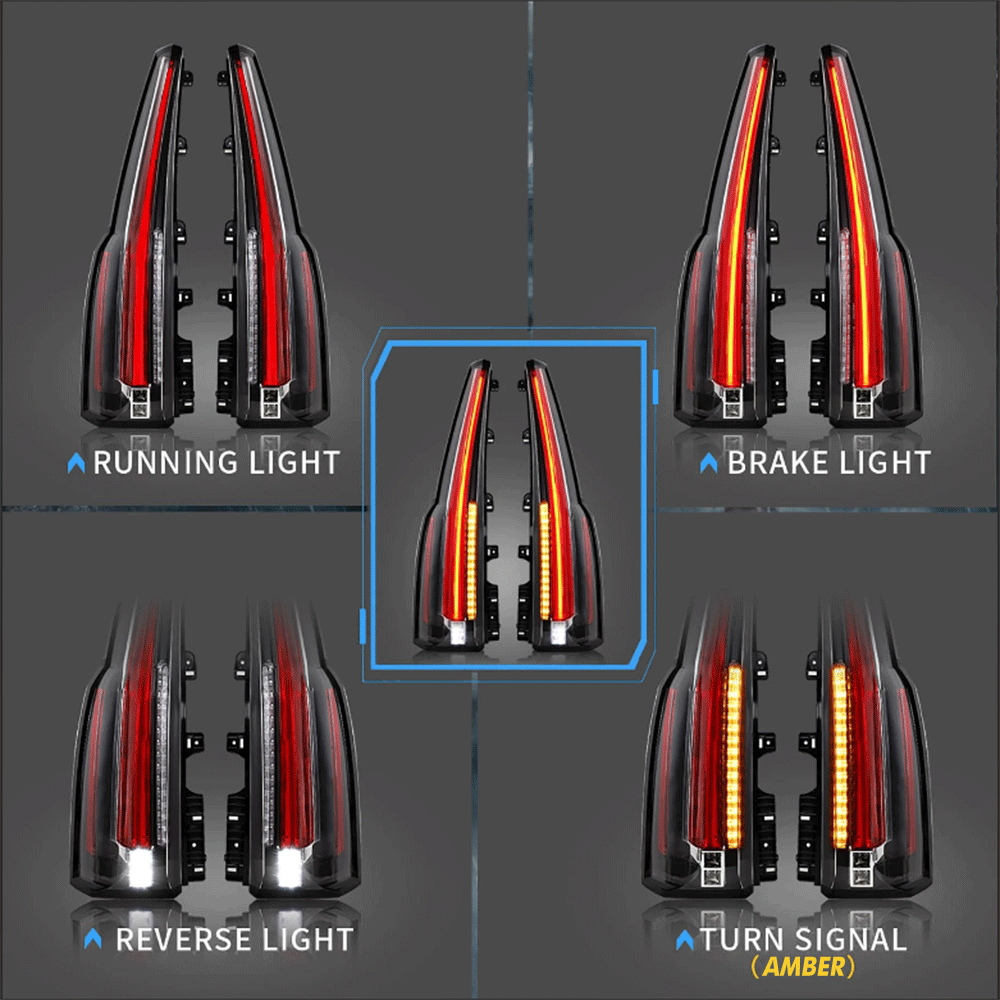 LED Tail Light Assembly With 2015-2020 Chevrolet Tahoe Suburban 4th Gen (K2UC)