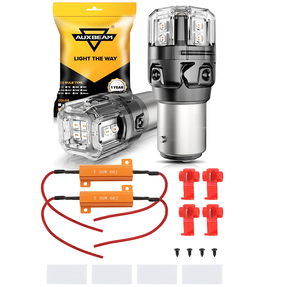 🆕1157 BAY15D LED Brake/Tail Light Bulbs 11W 500% High Brightness CAN-Bus Error Free Red B52 Series | 2 Bulbs