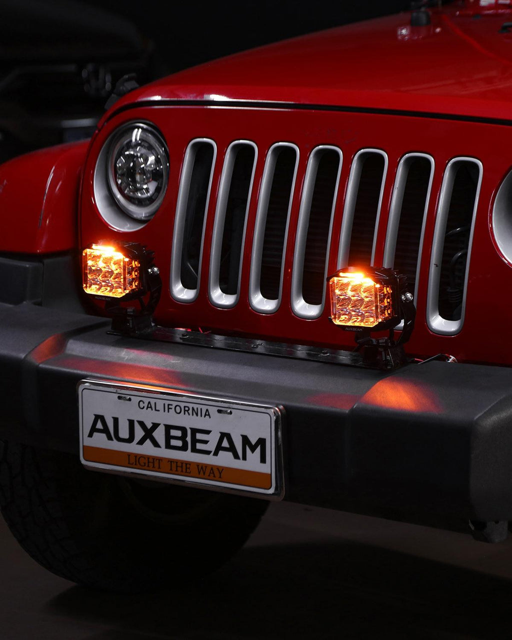 V-MAX Series | 5 Inch 168W 16440LM Spot Beam Side Shooter LED Square Pod Lights with Amber DRL