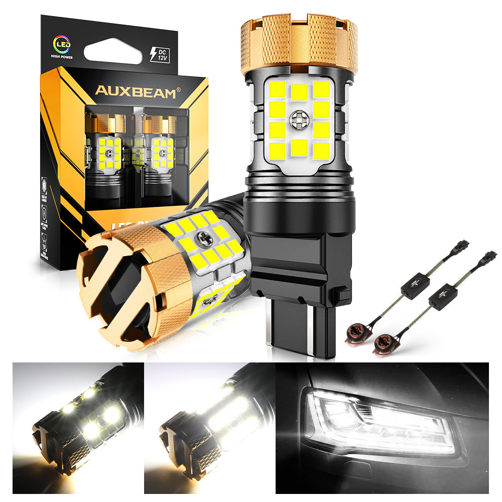 🆕T25 3157 3156 LED Backup Reverse/Turn Signal/Brake Tail Light Bulbs 50W 4000LM CAN-Bus Error Free 6500K White B21-PRO Series | 2 Bulbs