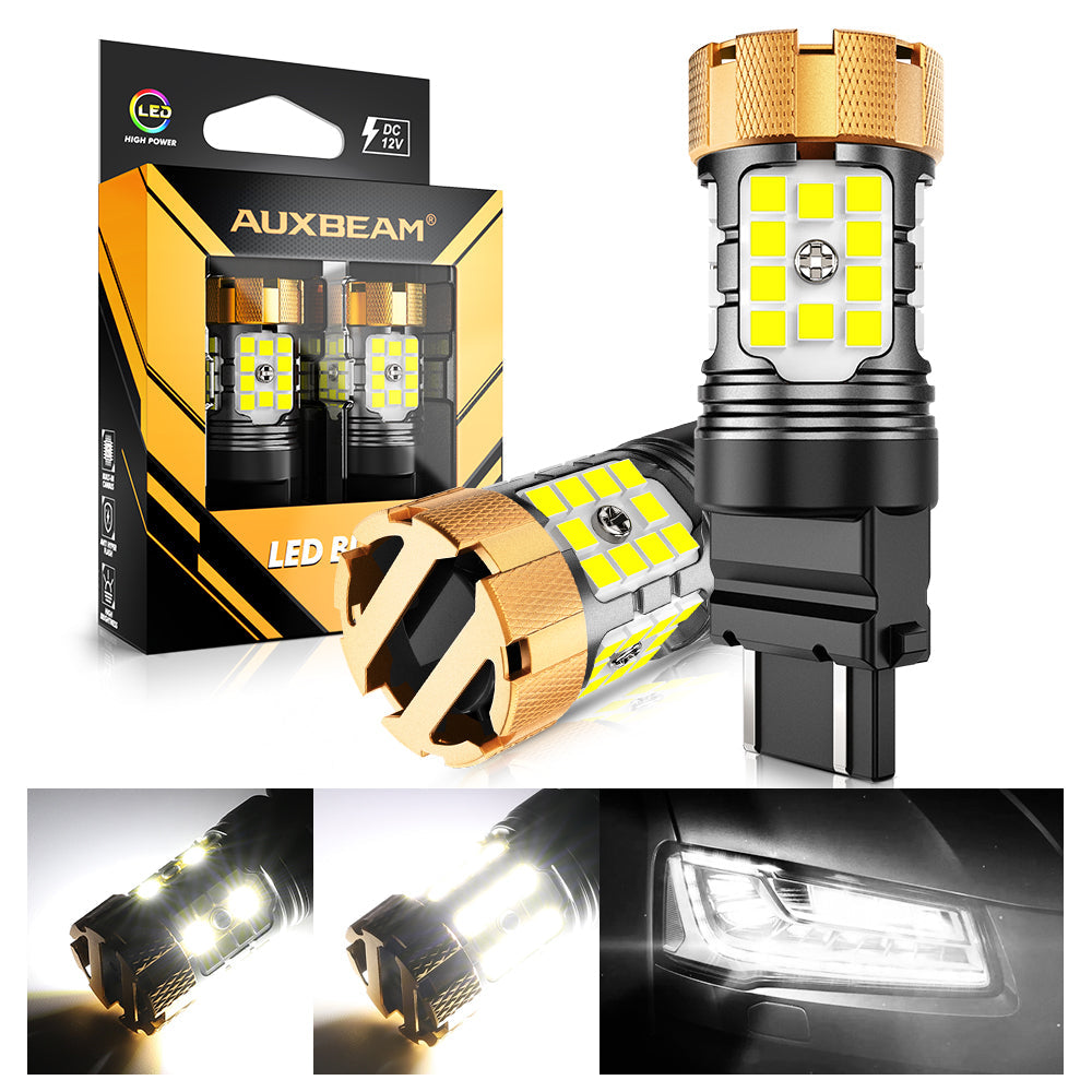 🆕T25 3157 3156 LED Backup Reverse/Turn Signal/Brake Tail Light Bulbs 50W 4000LM CAN-Bus Error Free 6500K White B21-PRO Series | 2 Bulbs