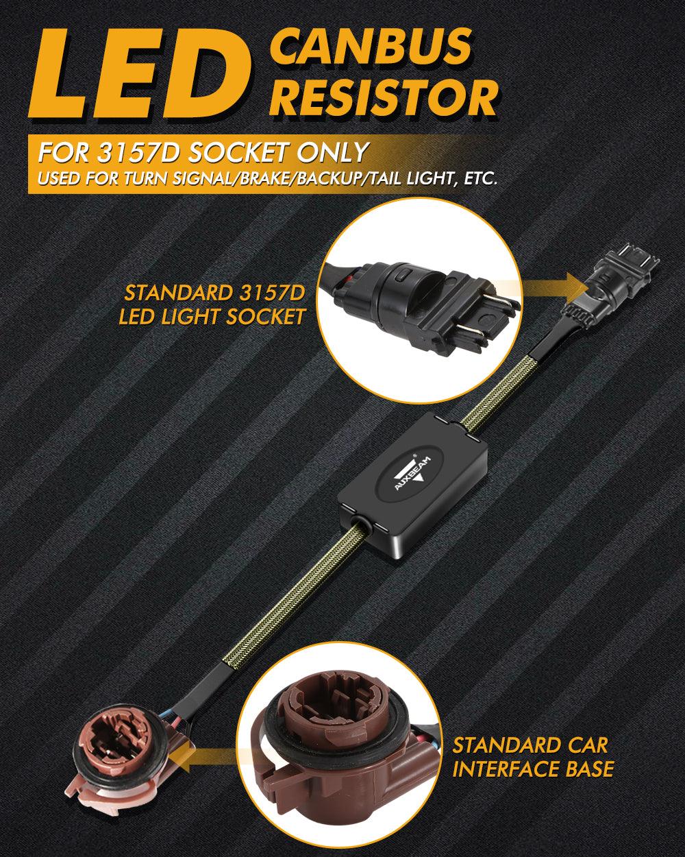🆕3157D C8-Model Decoder Anti-Flicker CANBUS Resistors Decoder Avoid Fast Hyper Flash Turn Signal Blink Light Dashboard Error Code 2pcs/set