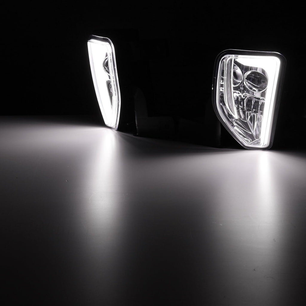 (2pcs/set) 45W DOT Approved LED Fog Lights with DRL for 2016-2018 Chevy Silverado 1500 (Chrome)