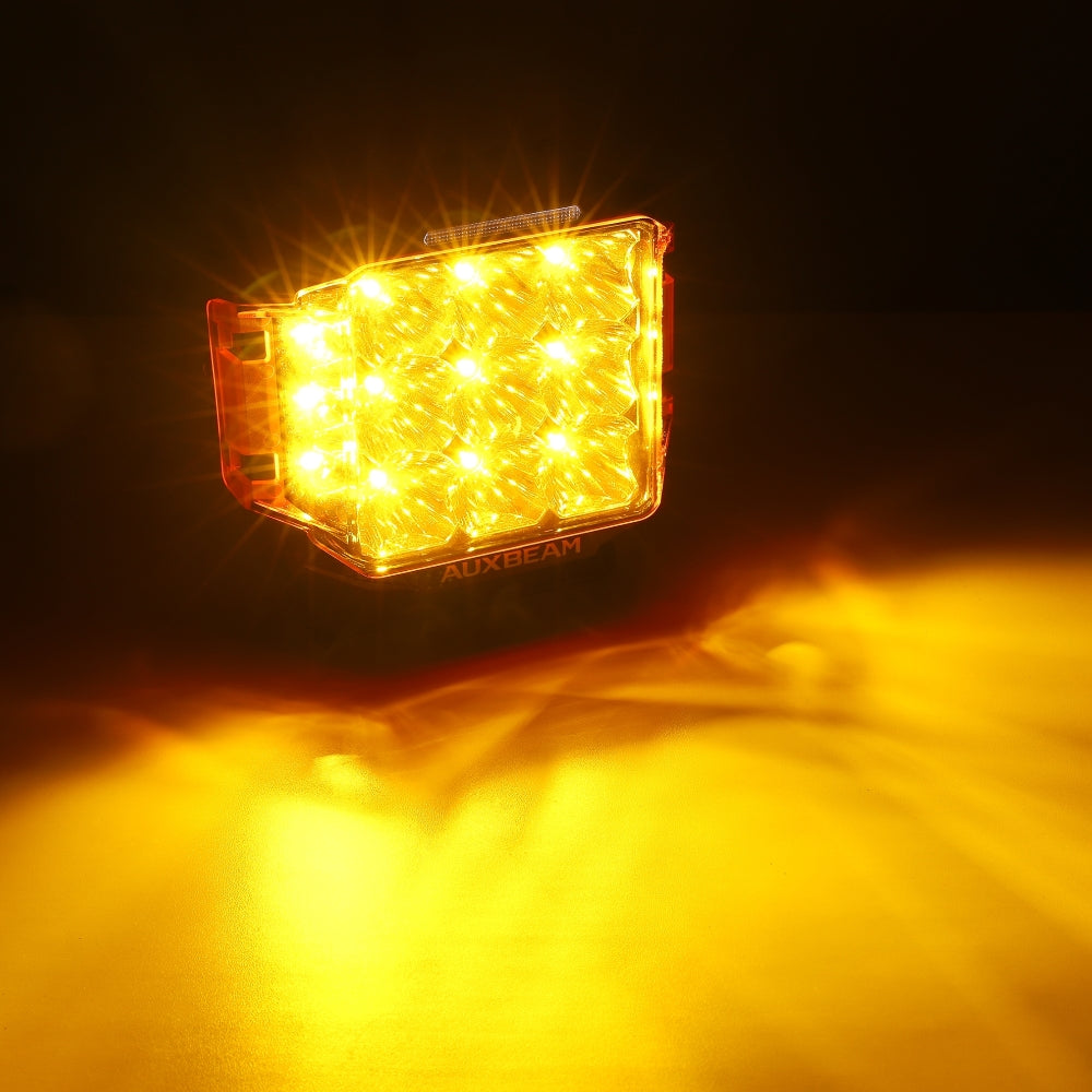 V-MAX Series 4/5/7 Inch LED Pod Lights Dark Amber Cover Light Shield Cover
