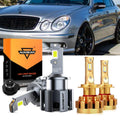 For 2001-2006 Mercedes-Benz CL55 AMG with HID headlamps LED Light Bulbs High Low Beam Bundle