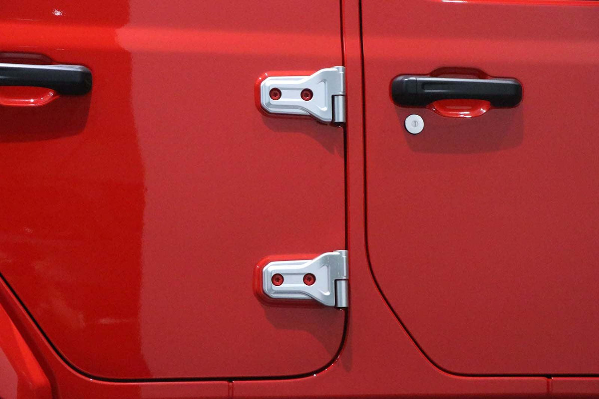 (8pcs/set) Door Hinge Shell for Jeep Wrangler JL 2018-2022 (Black/ Red/ Silver)