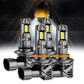 🆕9005+9006 LED Headlight Bulbs Q15 Series Fanless&Wireless 60W 18000LM 6500K Cool White | 4 Bulbs