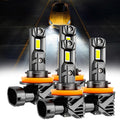 🆕H11+H11 LED Headlight Bulbs/Fog Lights Q15 Series Fanless & Wireless 60W 18000LM 6500K Cool White | 4 Bulbs