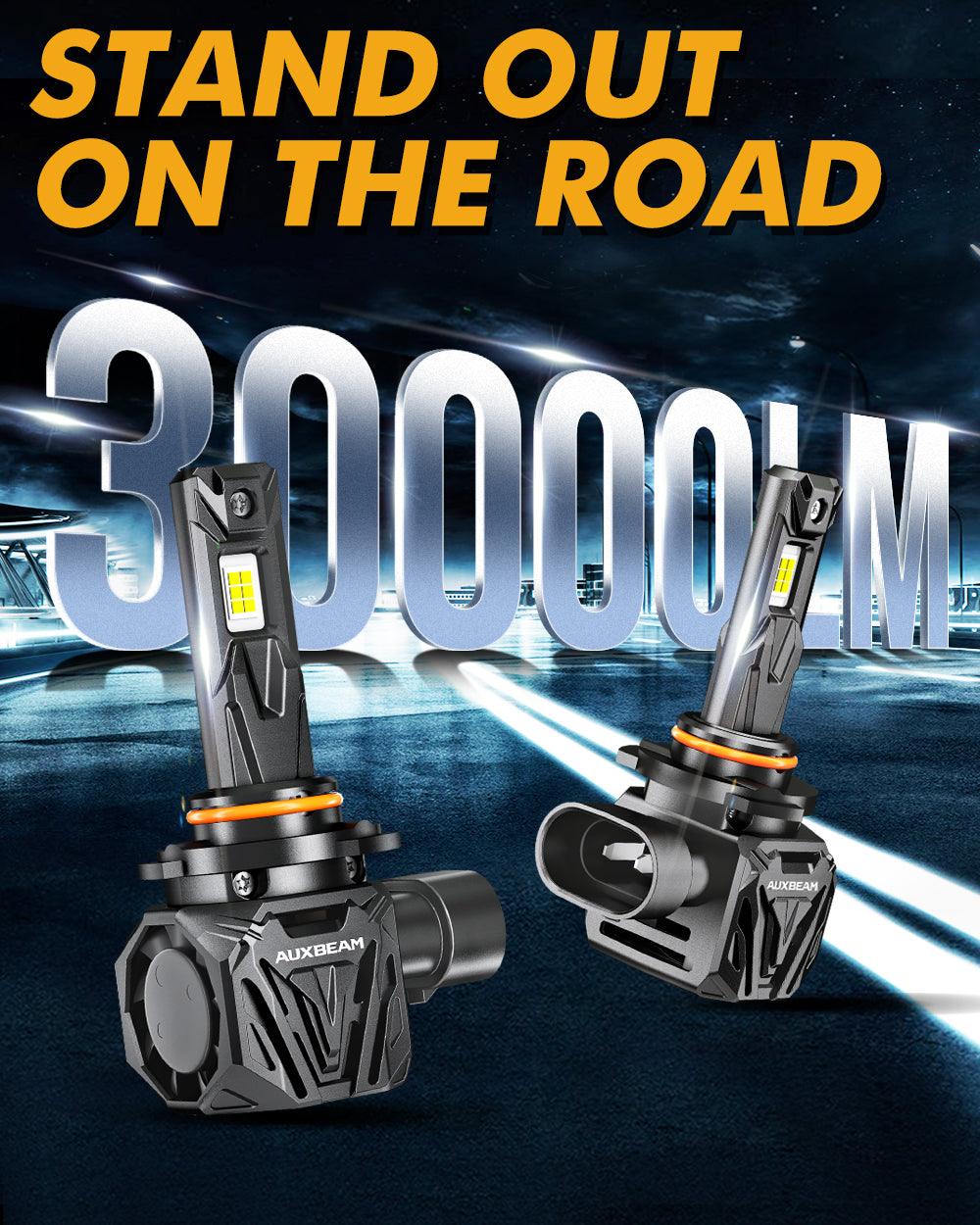 🆕9005+H11 LED Headlight Bulbs Q40 Series Ultra-High Brightness 120W 30000LM 6500K Cool White | 4 Bulbs