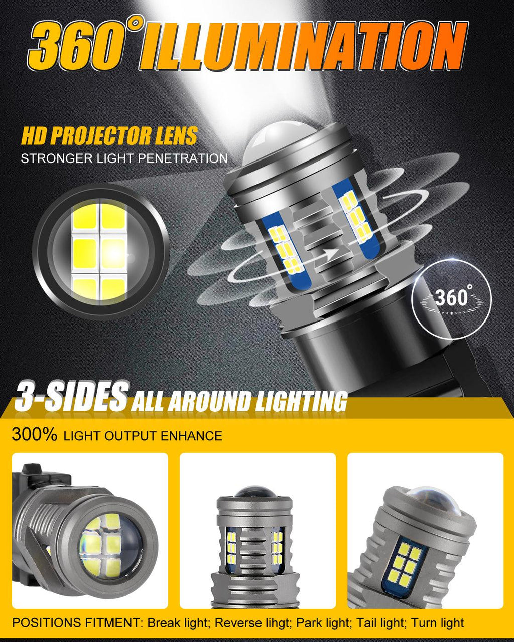 For 2004 Ford F150 Heritage F-16 Plus Series 9007 Built-in Canbus Automotive Grade 14000LM LED Light Bulbs High Low Beam Bundle
