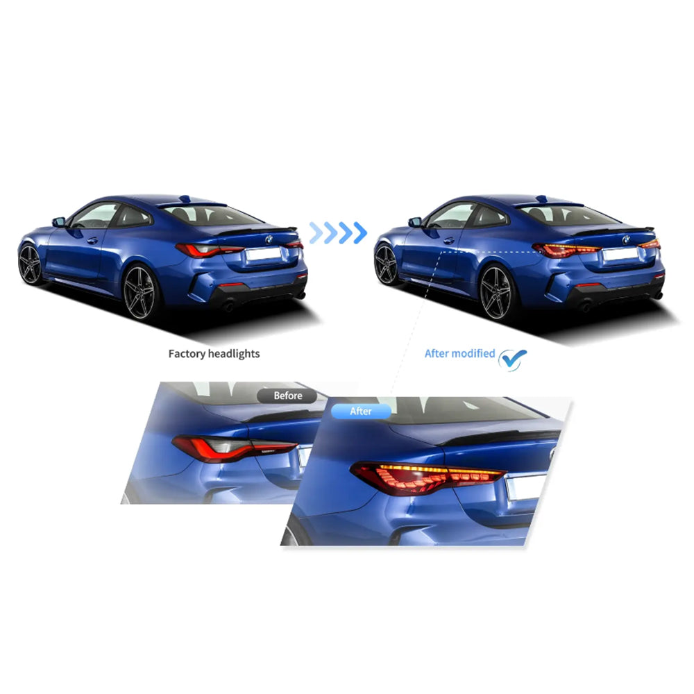 OLED Tail Light Assembly With Dynamic Welcome Lighting For 2020-UP BMW 4 Series 2th Gen G22/G23/G26