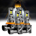 🆕9005+H11 LED Headlight Bulbs/Fog Lights Q15 Series Fanless&Wireless 60W 18000LM 6500K Cool White | 4 Bulbs
