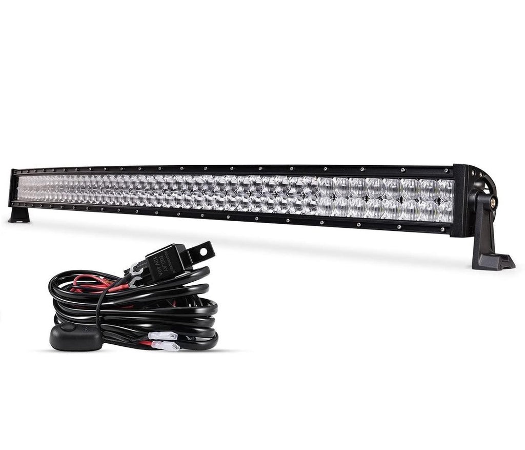 22 Inch-52 Inch 5D Series Straight/Curved Combo Beam Double Row LED Light Bar for 2015 Chevy Silverado 1500 2500 3500