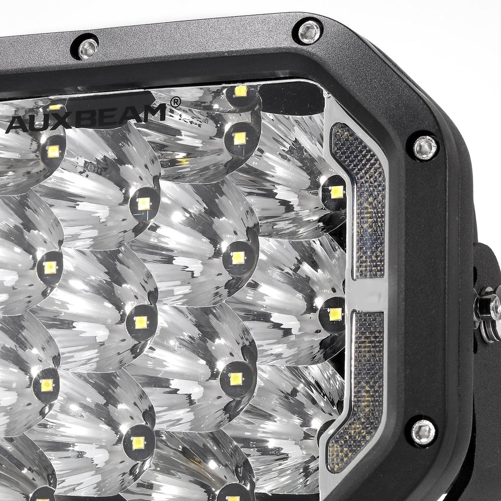 7x5 Inch Rectangle LED Pods White Spot Driving Lights with DRL FOR ATV UTV SIDE BY SIDE 4X4