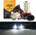 H11 H9 H8 H16JP LED Fog Light/DRL Bulbs 50W 4000LM 6500K White 33LED Series | 2 Bulbs